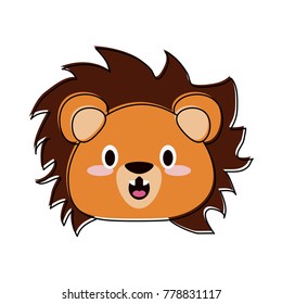 Cute lion cartoon