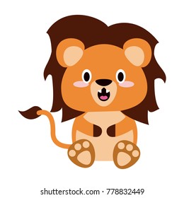Cute lion cartoon