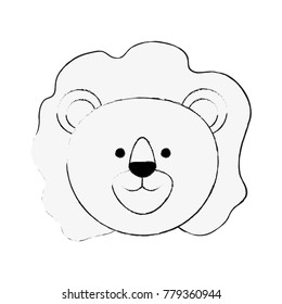 Cute lion cartoon