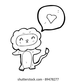 cute lion cartoon