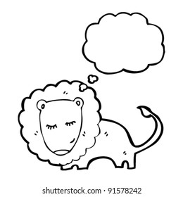 cute lion cartoon
