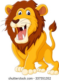 Cute lion cartoon of illustration
