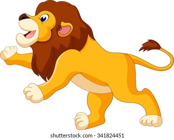Cute lion cartoon of illustration
