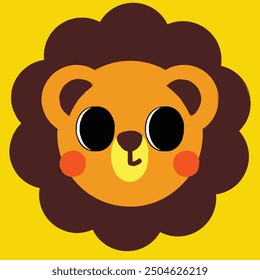 Cute lion clip art, Lion illustrations