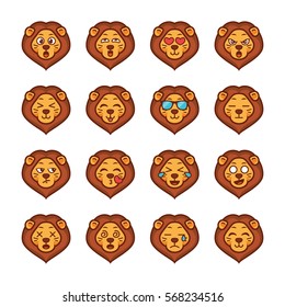 Cute Lion Emoticon