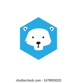 Cute Lion Face Emoticon Emoji Expression Illustration logo