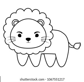 cute lion icon