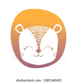 cute lion icon