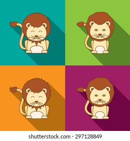Cute Lion Icon