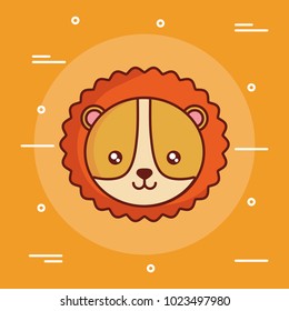 cute lion icon image
