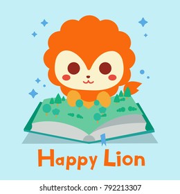 Cute Lion Illustration