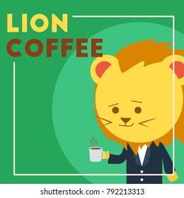 Cute Lion Illustration