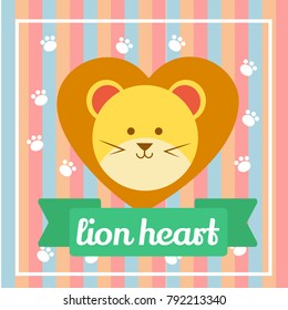 Cute Lion Illustration