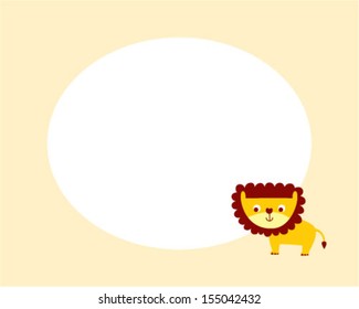 cute lion message