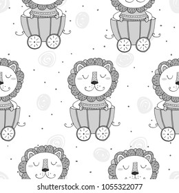 Cute lion Pattern print for kids