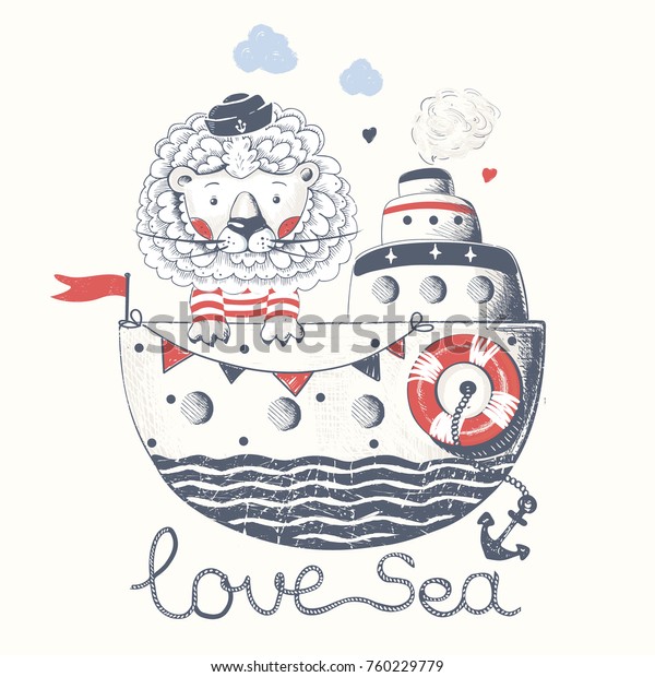 Descubra Cute Leon Marinero En El Barco Dibujo Imagenes De Stock En Hd Y Millones De Otras Fotos Ilustraciones Y Vectores En Stock Libres De Regalias En La Coleccion De Shutterstock Se Agregan Miles De Imagenes Nuevas De Alta Calidad Todos Los Dias