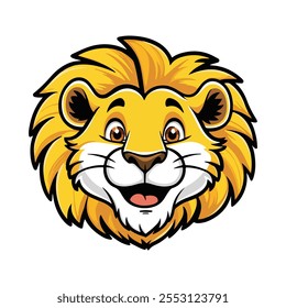 cute Lion sticker vector design