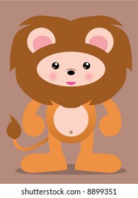 cute lion vector manga illustration! Very easy to pose or make your own edits!