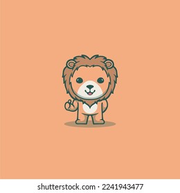 CUTE LION VECTOR STOK INSPIRATION
