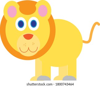 cute lion who believes that he is indeed king of jungle