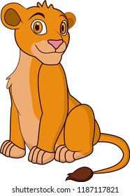 cute lionness cartoon