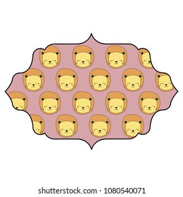 cute lions design