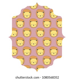 cute lions design