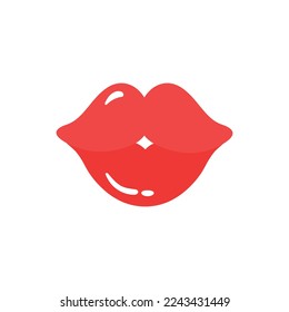 Cute lip. Element for greeting cards, posters, stickers and seasonal design