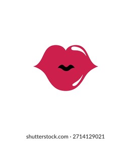 Cute lips Illustrator graphic isolated