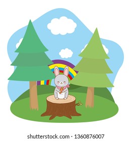 cute little animal cartoon