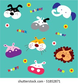 cute little animal greeting card