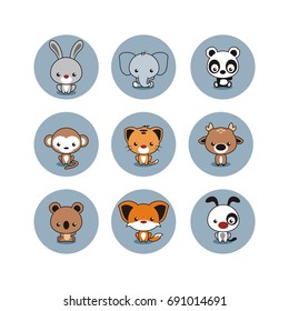 cute little animal vector