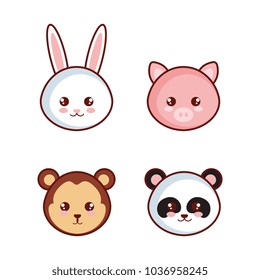 cute and little animals characters