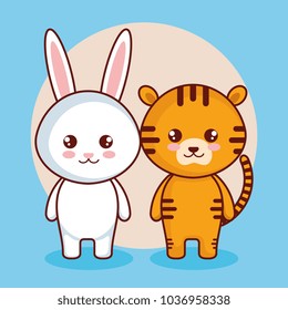 cute and little animals characters