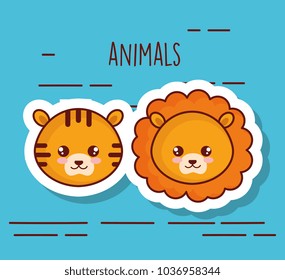 cute and little animals characters