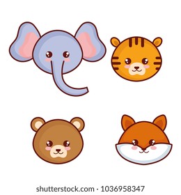 cute and little animals characters