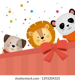 cute and little animals group