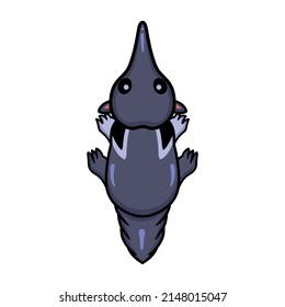 Cute little anteater cartoon character