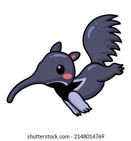 Cute Little Anteater Cartoon Running