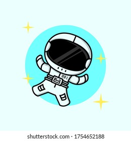 Cute Little Astronaut Chibi Character