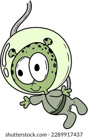 Cute Little Astronaut Ilustration,Space Element