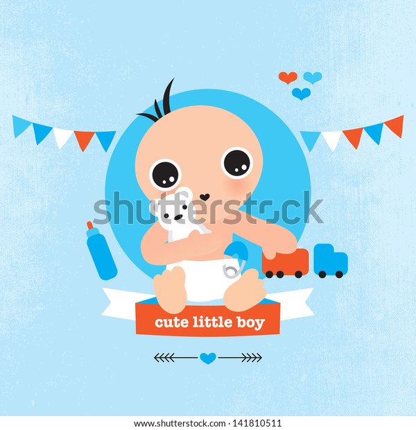 cute little baby boy illustration pregnant stock vector baby boy cover photos