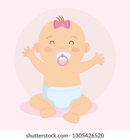 cute little baby character