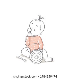 14,395 Baby eating drawing Images, Stock Photos & Vectors | Shutterstock