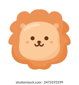 Cute little baby lion face