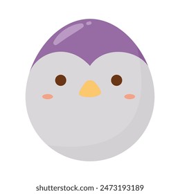 Cute little baby penguin face