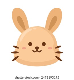 Cute little baby rabbit face