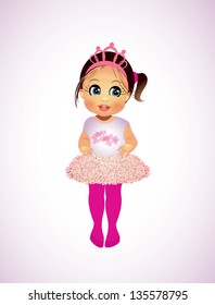 Cute little ballerina