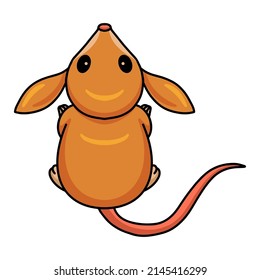 Cute little bandicoot cartoon character