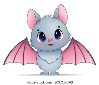 Cute Little Bat Vector Illustration